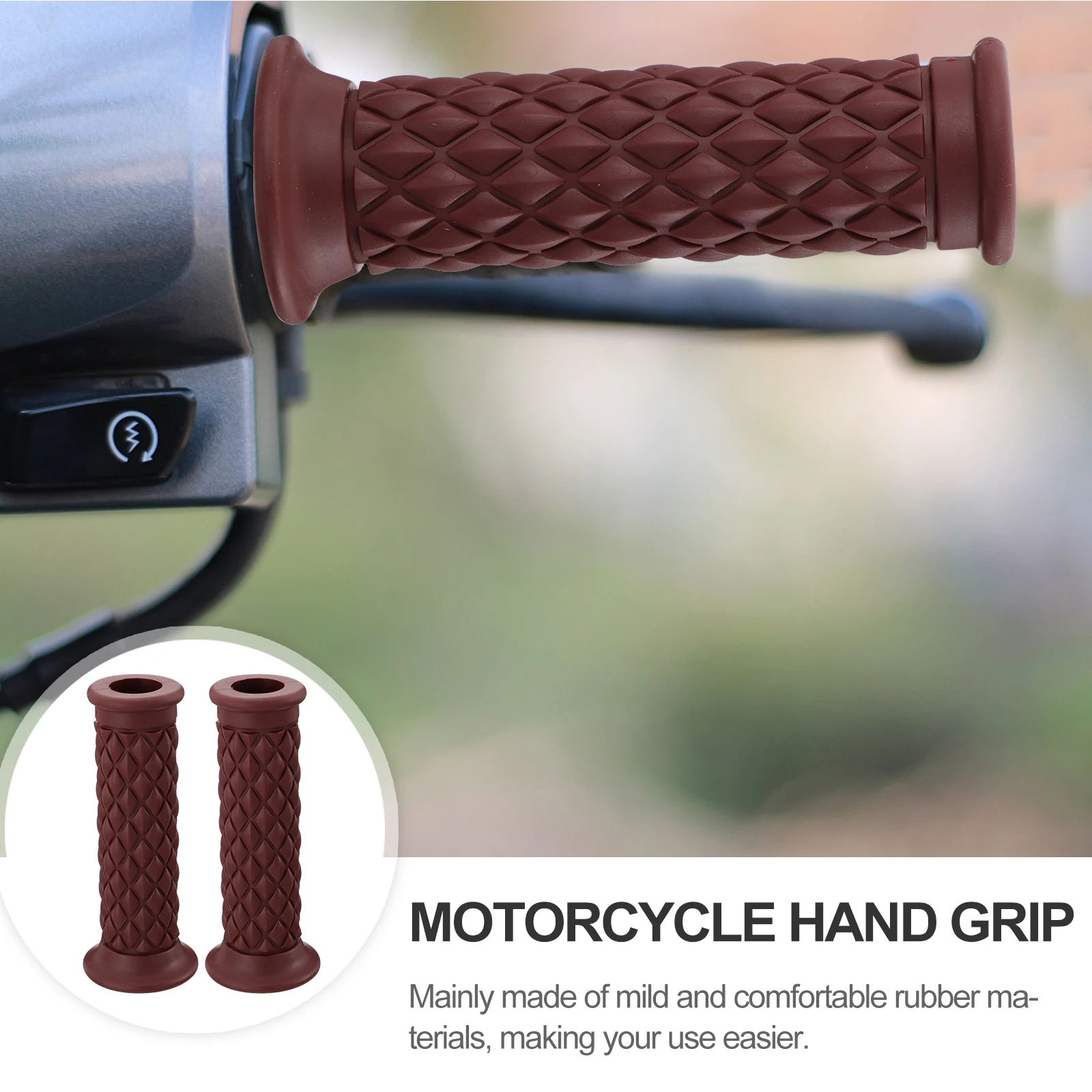 Retro Motorcycle Hand Grip Rubber Material Anti Skid Durable Simple Design Vintage Replacement Parts For Motorbike Handle Bars
Retro Motorcycle Hand Grip Rubber Material Anti Skid Durable Simple Design Vintage Replacement Parts For Motorbike Handle Bars