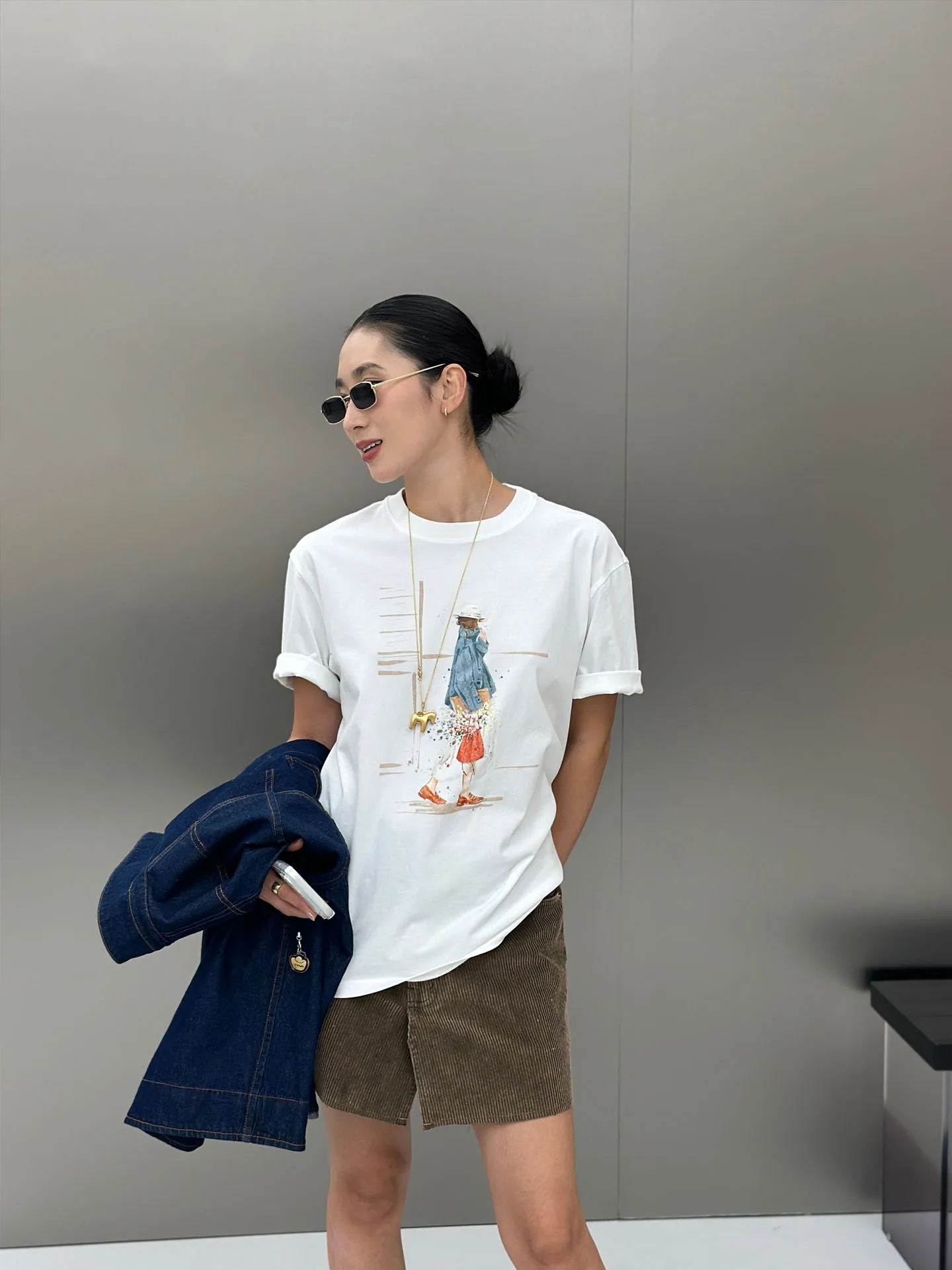 Casual Cartoon Print T-Shirt Women's Cotton Breathable round Neck Short Sleeve Slim Fit Casual Style Spring Fashion Top
Casual Cartoon Print T-Shirt Women's Cotton Breathable round Neck Short Sleeve Slim Fit Casual Style Spring Fashion Top