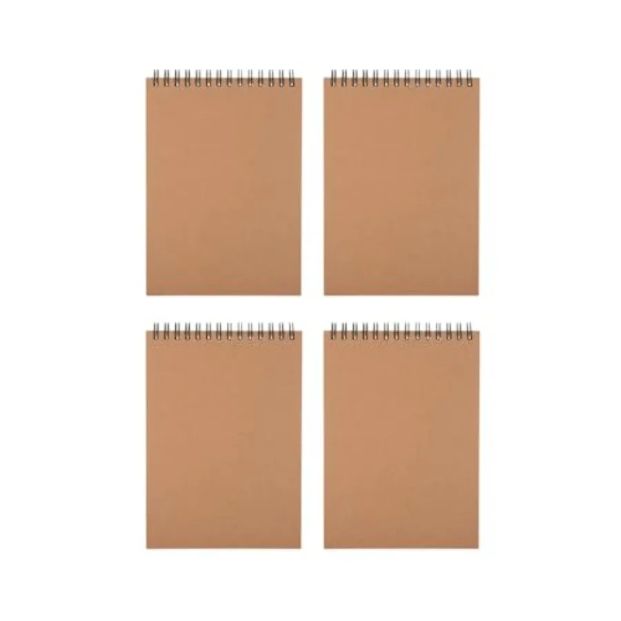 Steno Notebooks Kraft Paper Covers Four 5 x 7 Notepads 80 sheets each
Steno Notebooks Kraft Paper Covers Four 5 x 7 Notepads 80 sheets each