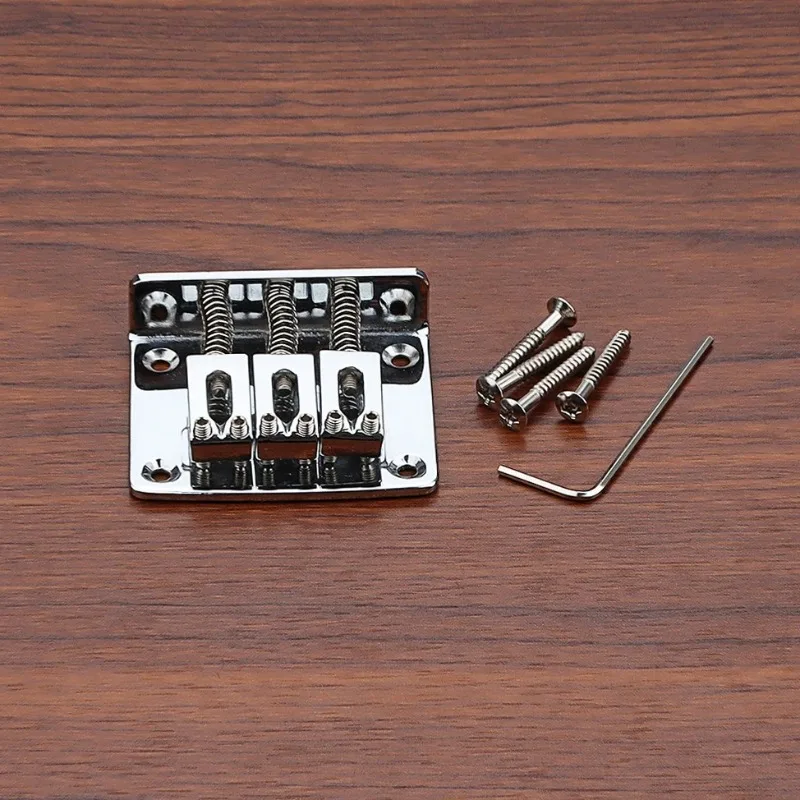 3-String Hardtail Bridge for Electric Guitar, Solid One-Piece Design for Custom Builds & Stable Tuning
3-String Hardtail Bridge for Electric Guitar, Solid One-Piece Design for Custom Builds & Stable Tuning