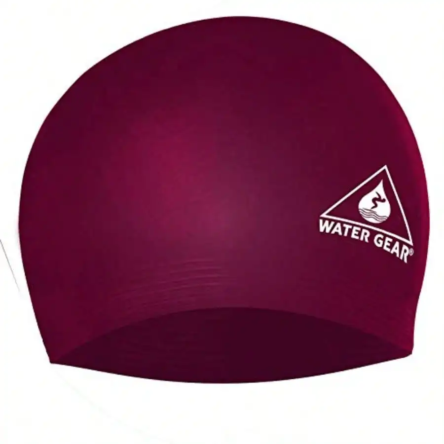 Water Gear Latex Adult Swim Cap - Durable And Flexible Unisex Non-Waterproof Black For Swimming Training And Pool Use
Water Gear Latex Adult Swim Cap - Durable And Flexible Unisex Non-Waterproof Black For Swimming Training And Pool Use