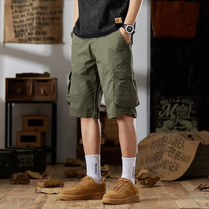Big Pocket Workwear Shorts for Boys Thin Fit Large Size Straight Leg Casual Pants Fashion Urban Style Cotton 100% Military Green
Big Pocket Workwear Shorts for Boys Thin Fit Large Size Straight Leg Casual Pants Fashion Urban Style Cotton 100% Military Green