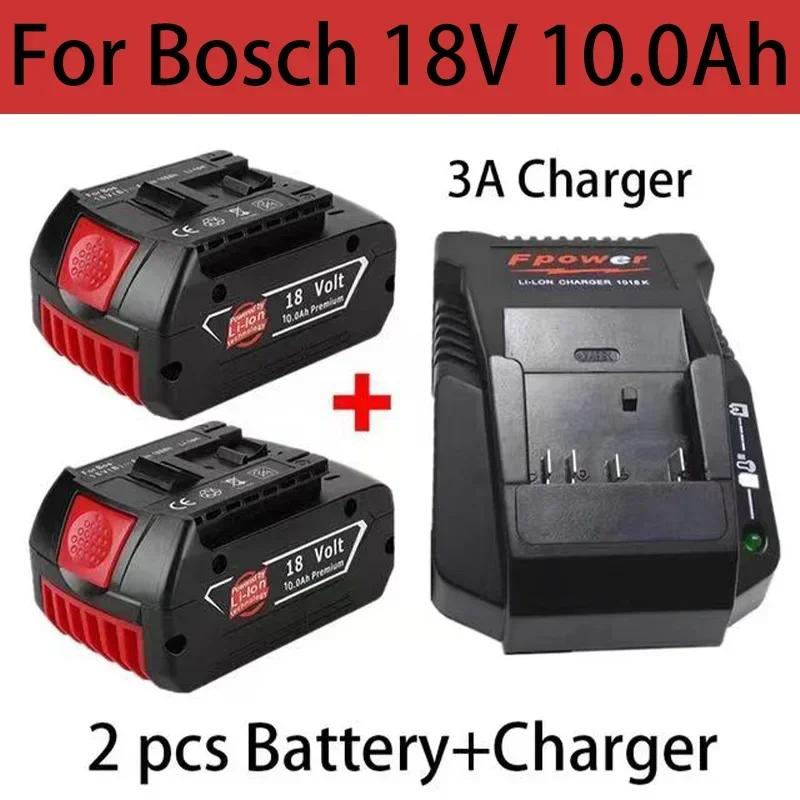 Original Bosch electric hand drill 18V 10Ah rechargeable lithium-ion battery BAT609 BAT609G BAT618 BAT618 G BAT614+charger
Original Bosch electric hand drill 18V 10Ah rechargeable lithium-ion battery BAT609 BAT609G BAT618 BAT618 G BAT614+charger