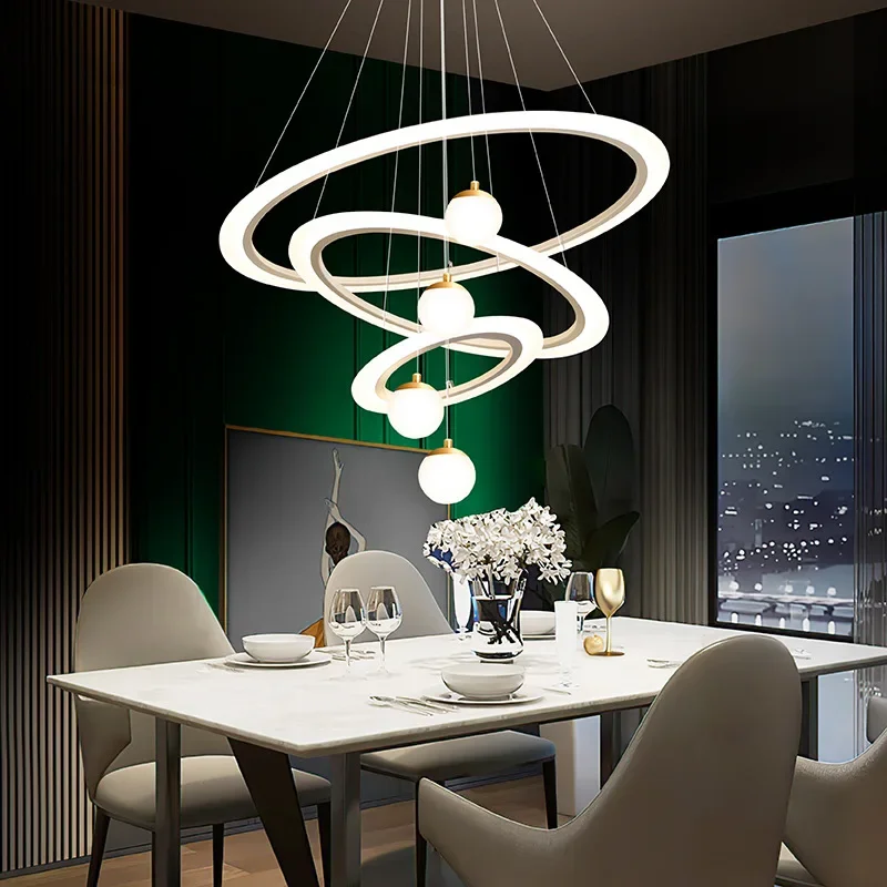 Modern Led Chandelier White Circles Ceiling Chandelier Lighting Fixtures for Living room Dining room Kitchen Bedroom Lustres Led
Modern Led Chandelier White Circles Ceiling Chandelier Lighting Fixtures for Living room Dining room Kitchen Bedroom Lustres Led