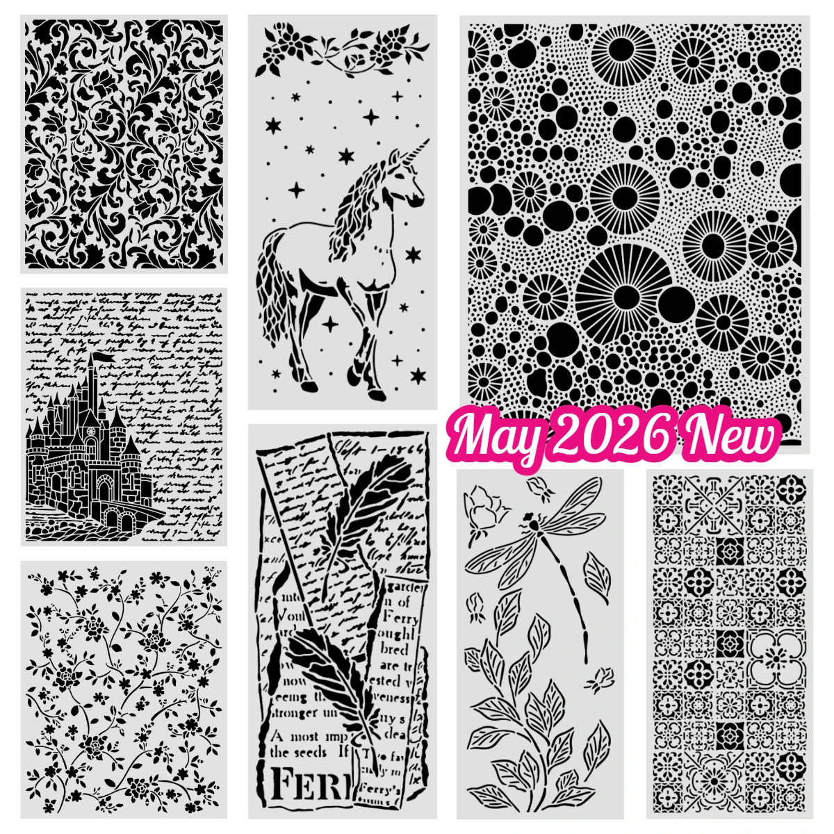 New Wonderland Dragonfly Layering Stencils Mixed Clocks Crafts Template Embossed DIY Drawing Scrapbooking Stencil Molds
New Wonderland Dragonfly Layering Stencils Mixed Clocks Crafts Template Embossed DIY Drawing Scrapbooking Stencil Molds