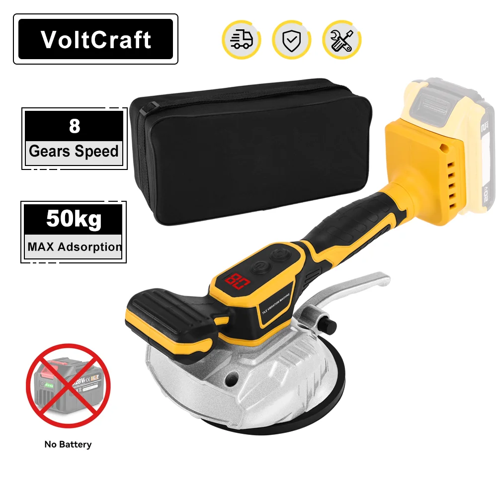 8 Speed Tile Tiling Machine Tile Wall Floor Vibration Leveling Machine Cordless Tile Installation Tool Fit Dewalt 18V Battery
8 Speed Tile Tiling Machine Tile Wall Floor Vibration Leveling Machine Cordless Tile Installation Tool Fit Dewalt 18V Battery