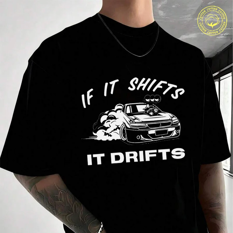 Мужская футболка Drift Racing Pattern-if It Moves, повседневная хлопковая футболка высокого качества с круглым вырезом и короткими рукавами
Мужская футболка Drift Racing Pattern-if It Moves, повседневная хлопковая футболка высокого качества с круглым вырезом и короткими рукавами