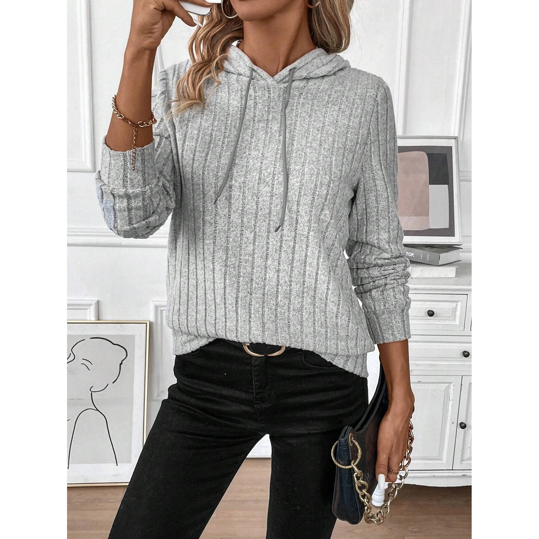 Casual Long Sleeve Hoodie Women's Sweatshirt Crew Neck Pullover Soft Style Polyester Fiber Regular Fit O2O Exclusive
Casual Long Sleeve Hoodie Women's Sweatshirt Crew Neck Pullover Soft Style Polyester Fiber Regular Fit O2O Exclusive
