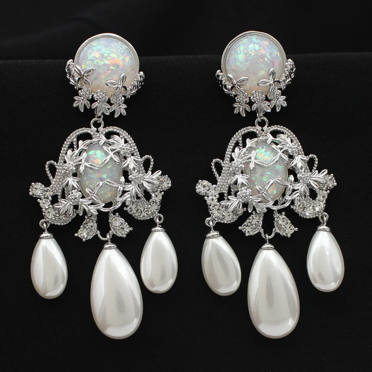 Posh Jewelry Earrings Large Long Tassel Pearl Earrings Vintage Wedding Bride Banquet Party Jewelry Female Gift Anniversary
Posh Jewelry Earrings Large Long Tassel Pearl Earrings Vintage Wedding Bride Banquet Party Jewelry Female Gift Anniversary