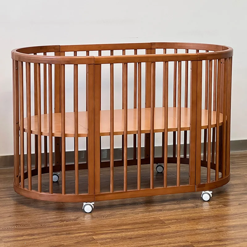 Multifunctional 4 in 1natural Extendable Mobile Modern Sleeping Oval Baby Crib Wooden Baby Bed for Newborn
Multifunctional 4 in 1natural Extendable Mobile Modern Sleeping Oval Baby Crib Wooden Baby Bed for Newborn