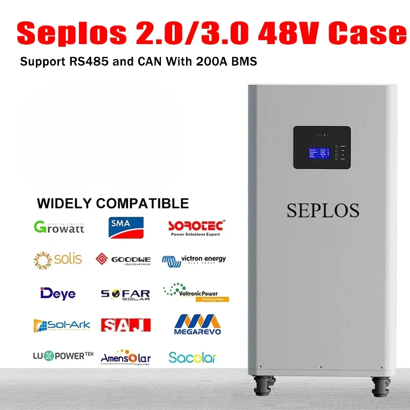 EU Stock Seplos 48V 280AH LiFePO4 Battery Case DIY Kits with Smart BMS 51.2V CAN RS485 for Inverter Assemble Box Without Cells
EU Stock Seplos 48V 280AH LiFePO4 Battery Case DIY Kits with Smart BMS 51.2V CAN RS485 for Inverter Assemble Box Without Cells