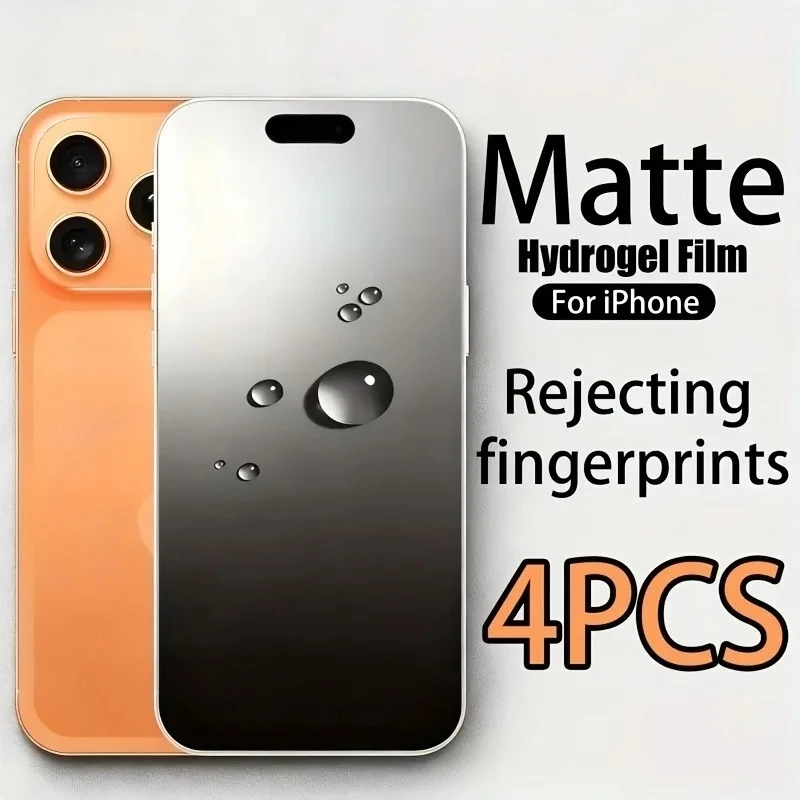 4Pcs Matte Hydrogel Film Screen Protector for IPhone 17 16 Pro Max 15 14 Plus Pro 13 12 Mini 11 Pro 16e Air XR XS Max Film
4Pcs Matte Hydrogel Film Screen Protector for IPhone 17 16 Pro Max 15 14 Plus Pro 13 12 Mini 11 Pro 16e Air XR XS Max Film