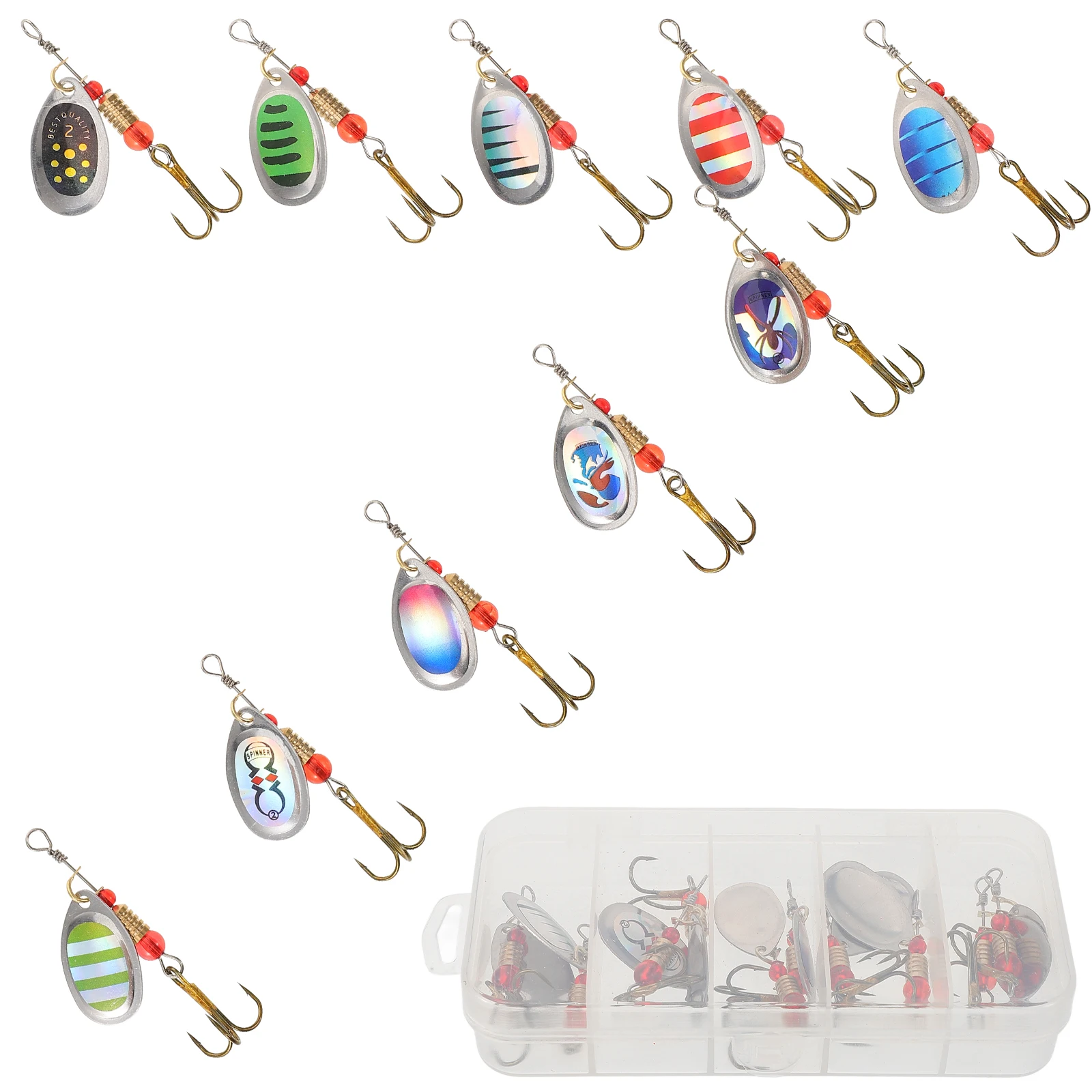 11 Pieces Fish Hook Set Wear-resistant Lure Fishing Tackle Accessories Reusable Long-lasting Sea Bait Angling Equipment
11 Pieces Fish Hook Set Wear-resistant Lure Fishing Tackle Accessories Reusable Long-lasting Sea Bait Angling Equipment