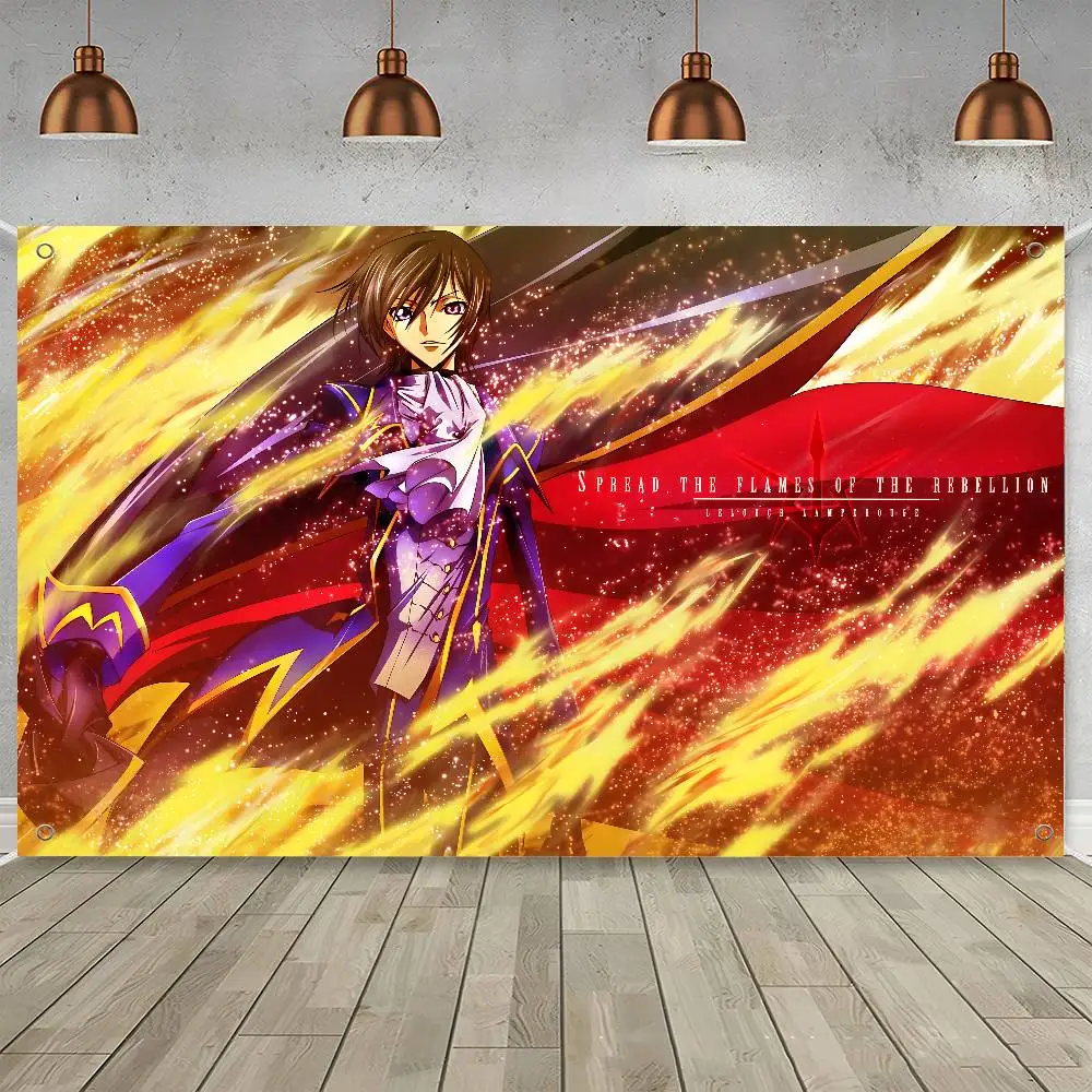 Anime Lelouch Code Geass High End Quality Banner Printing Artistic Atmosphere Style Camping Flag
Anime Lelouch Code Geass High End Quality Banner Printing Artistic Atmosphere Style Camping Flag