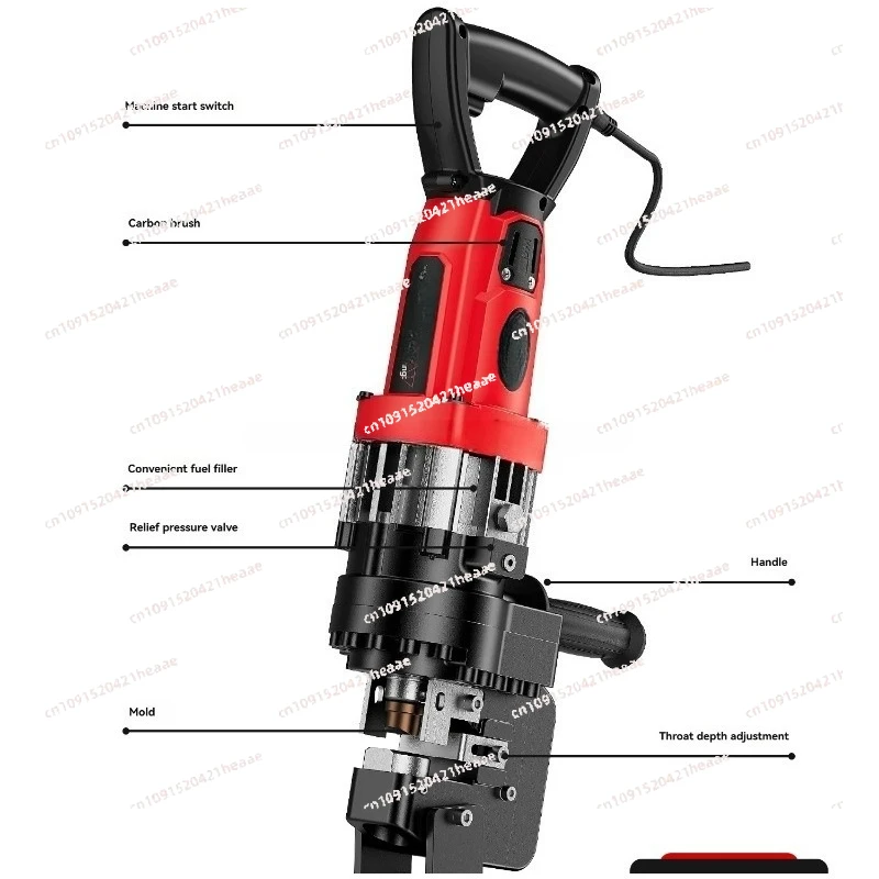 Suitable for portable angle iron, channel steel punching machine1pc 220v Electric hydraulic punching machine,
Suitable for portable angle iron, channel steel punching machine1pc 220v Electric hydraulic punching machine,