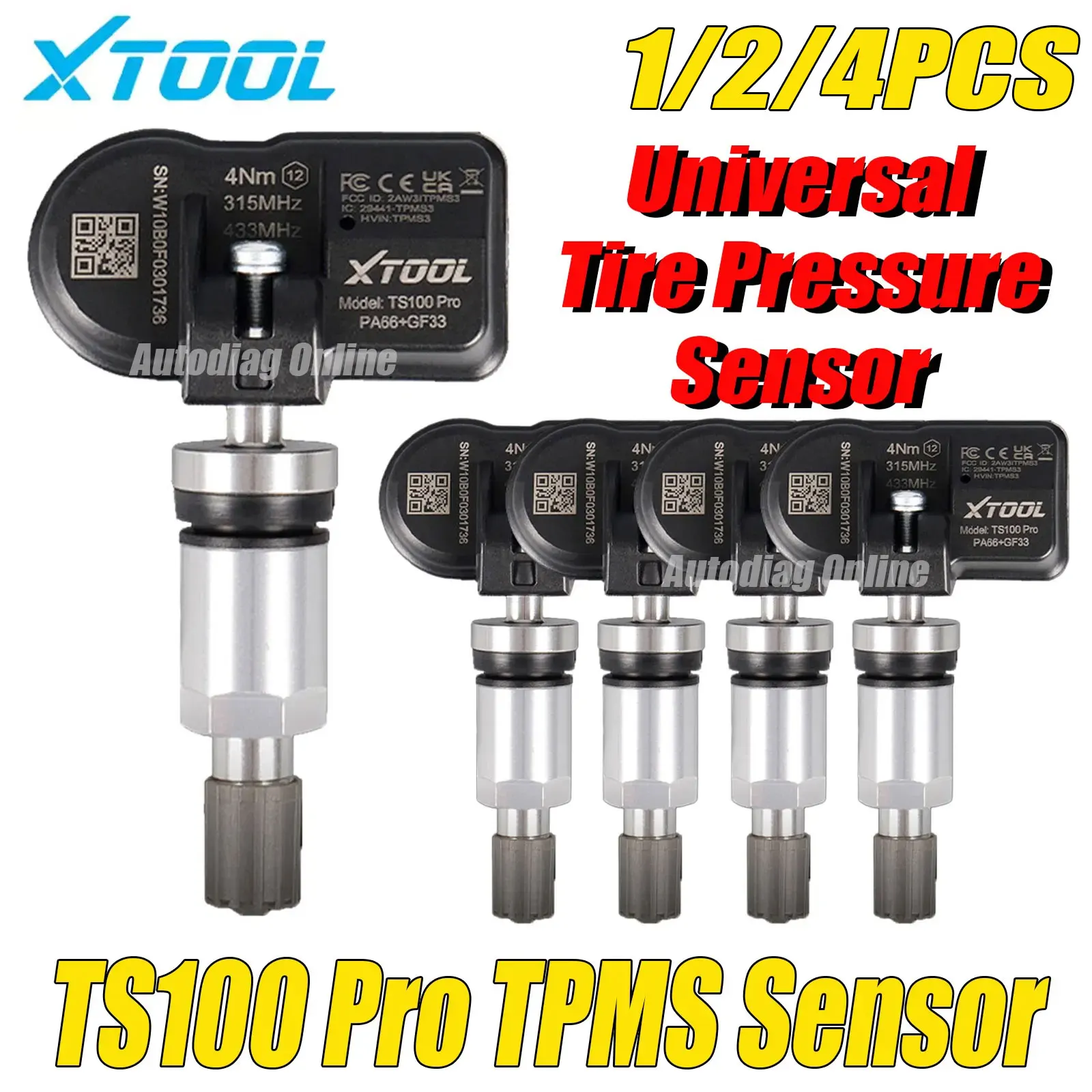 XTOOL TS100 PRO: Датчик TPMS 315 МГц и 433 МГц, инструменты для ремонта шин, тестер контроля давления в шинах автомобиля, программатор
XTOOL TS100 PRO: Датчик TPMS 315 МГц и 433 МГц, инструменты для ремонта шин, тестер контроля давления в шинах автомобиля, программатор