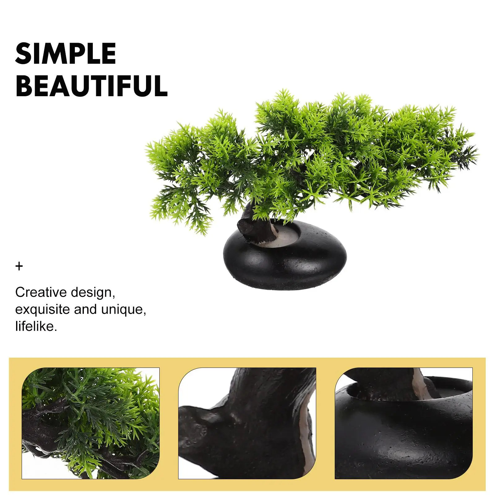 Faux Pine Tree Adornment for Sushi Plate Decor Vivid Plant Figurine Indoor Plants Food Dish nament Creative Design Exquisite
Faux Pine Tree Adornment for Sushi Plate Decor Vivid Plant Figurine Indoor Plants Food Dish nament Creative Design Exquisite