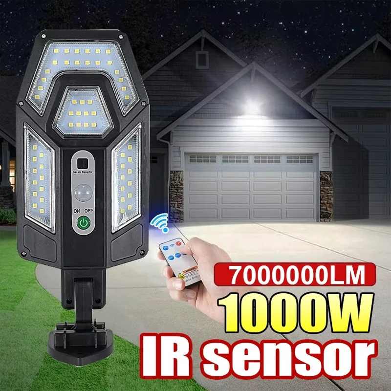 New Solar Lamp 55LED Outdoor Sunlight Motion Sensor Remote Control Solar Focus Wall Street Light Waterproof External Solar Lamp
New Solar Lamp 55LED Outdoor Sunlight Motion Sensor Remote Control Solar Focus Wall Street Light Waterproof External Solar Lamp