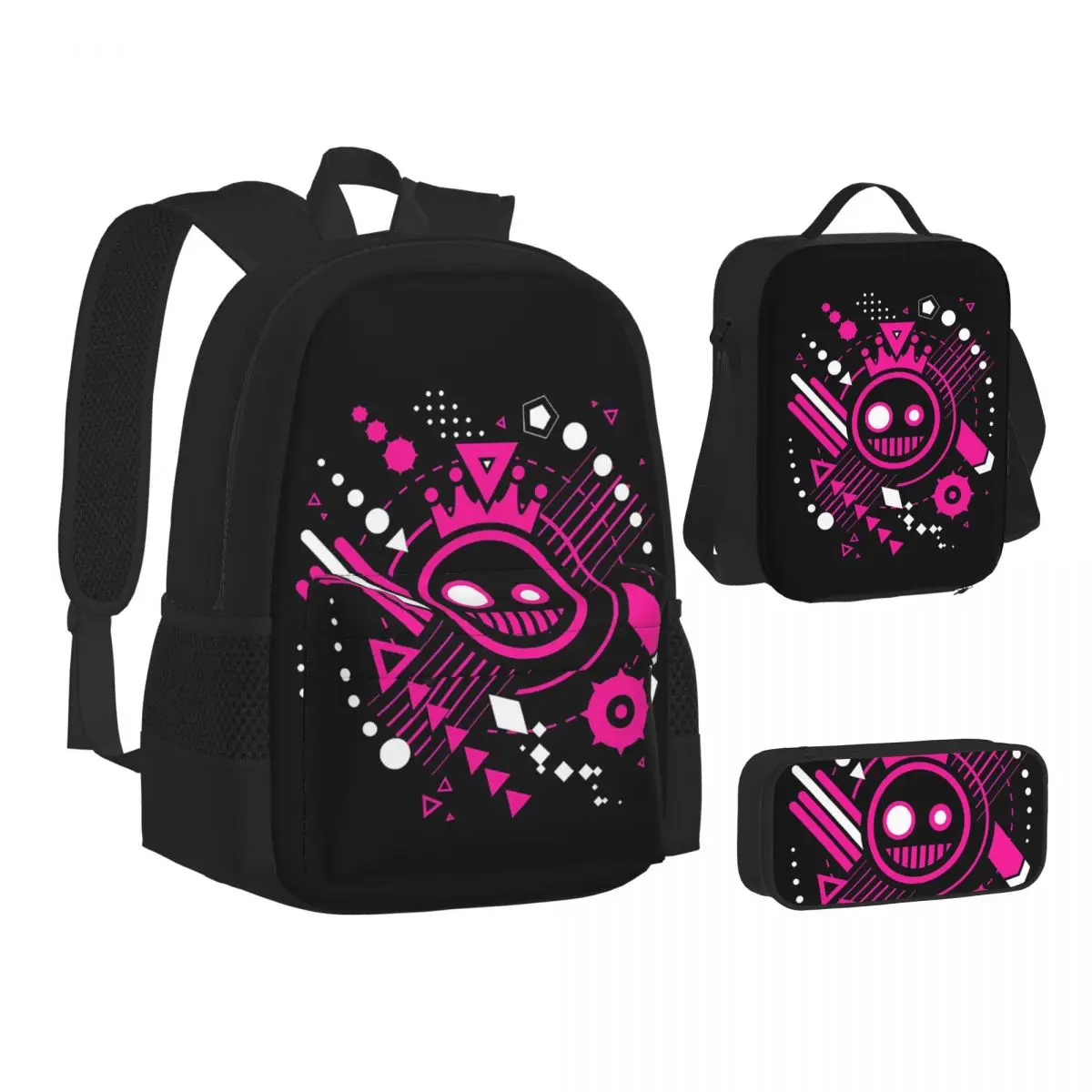 Just Shapes And Beats Blixer Backpacks Boys Girls Bookbag Students School Bags Kids Rucksack Lunch Bag Pen Bag Three-Piece Set
Just Shapes And Beats Blixer Backpacks Boys Girls Bookbag Students School Bags Kids Rucksack Lunch Bag Pen Bag Three-Piece Set
