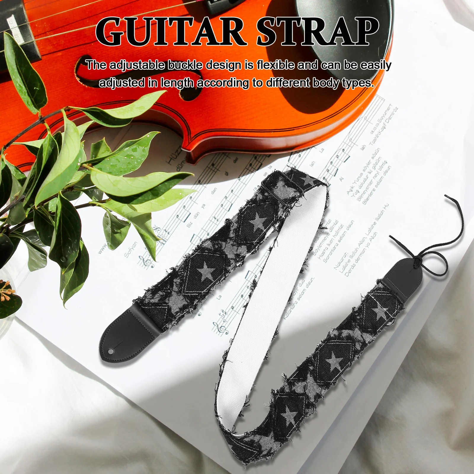 Black Thick Padded Guitar Strap Adjustable Universal Shoulder Belt for Electric Bass Acoustic Classical Guitar
Black Thick Padded Guitar Strap Adjustable Universal Shoulder Belt for Electric Bass Acoustic Classical Guitar
