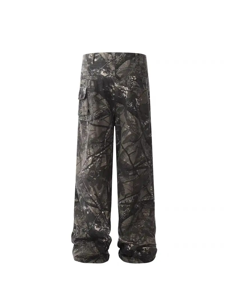 American Retro Camouflage Branch Pattern Loose Fit Straight Leg Casual Jeans for Men And Women Spring Autumn Wear
American Retro Camouflage Branch Pattern Loose Fit Straight Leg Casual Jeans for Men And Women Spring Autumn Wear