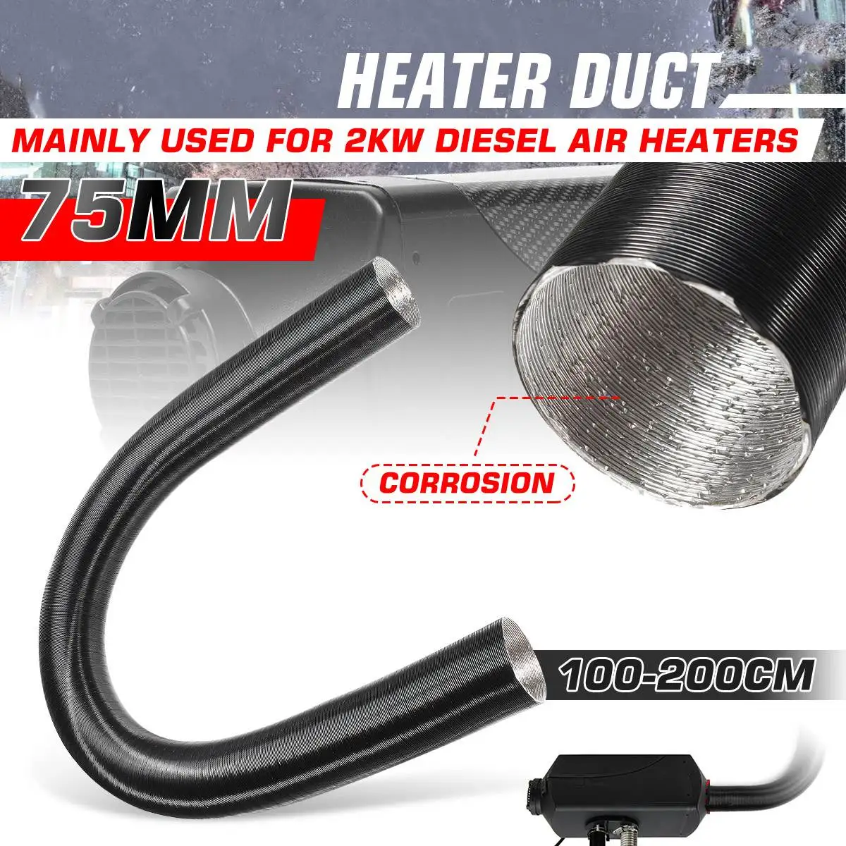 1/2/4 шт. 75 мм 100-200 см в длину воздушный дизельный парковочный обогреватель трубка шланг для Webasto Eberspacher выдвижной
1/2/4 шт. 75 мм 100-200 см в длину воздушный дизельный парковочный обогреватель трубка шланг для Webasto Eberspacher выдвижной