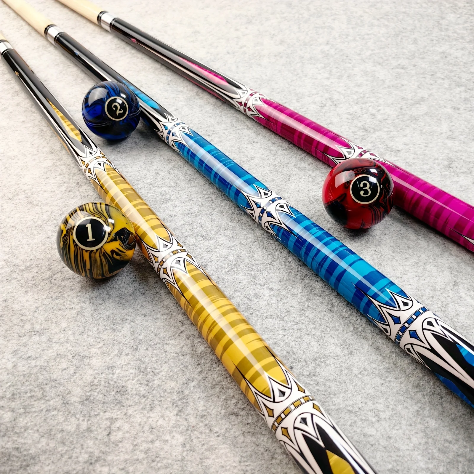 1 Premium Pool Cue 13mm Tip 58" Length. Suitable for American 9-ball. Available in Multiple Colors
1 Premium Pool Cue 13mm Tip 58" Length. Suitable for American 9-ball. Available in Multiple Colors