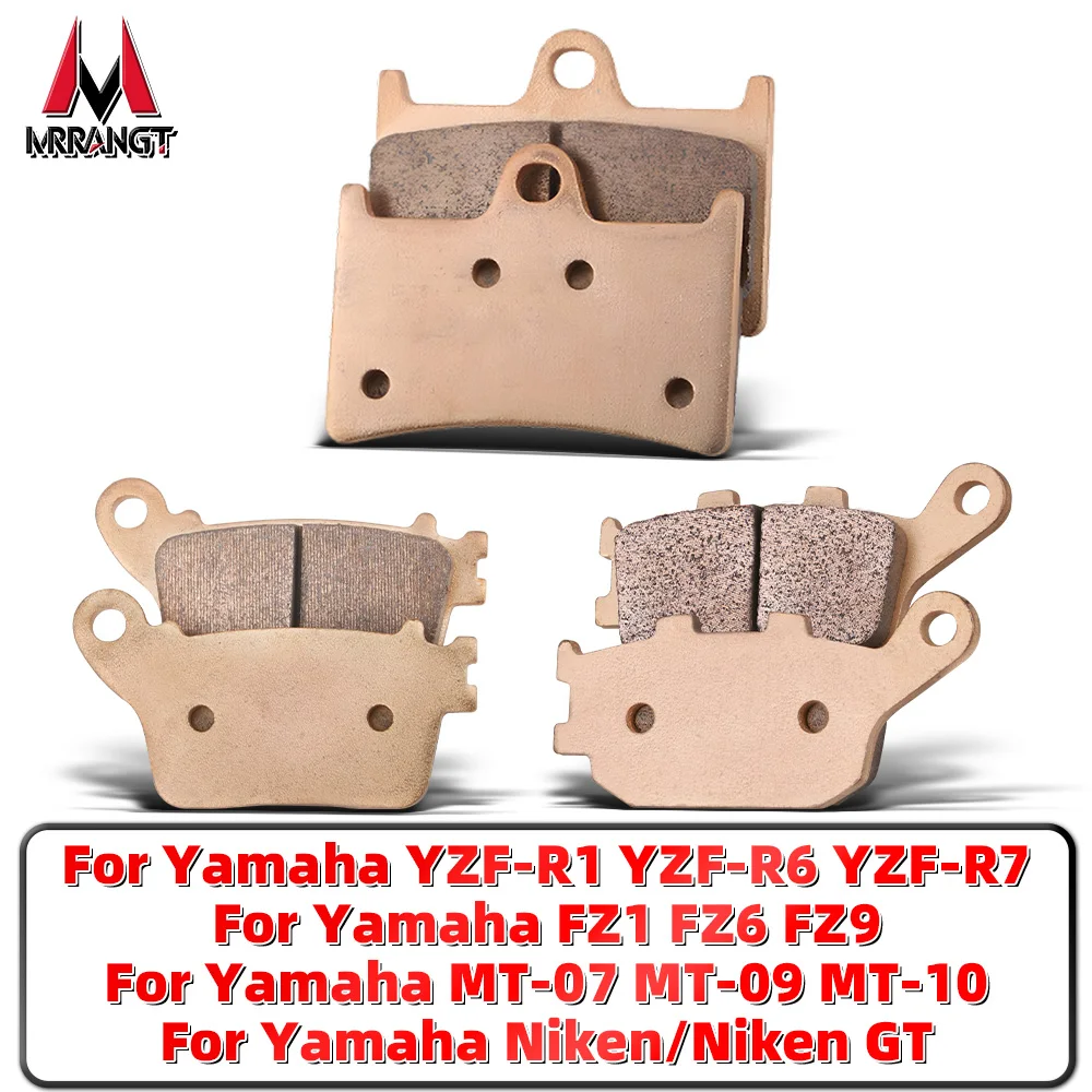 MRRANGT Sintered Metal Brake Pads Kit For Yamaha R1 R6 R7 MT10 MT09 MT07 Fazer FZ1 FZ6 FZ8 Niken GT Motorcycle Parts
MRRANGT Sintered Metal Brake Pads Kit For Yamaha R1 R6 R7 MT10 MT09 MT07 Fazer FZ1 FZ6 FZ8 Niken GT Motorcycle Parts