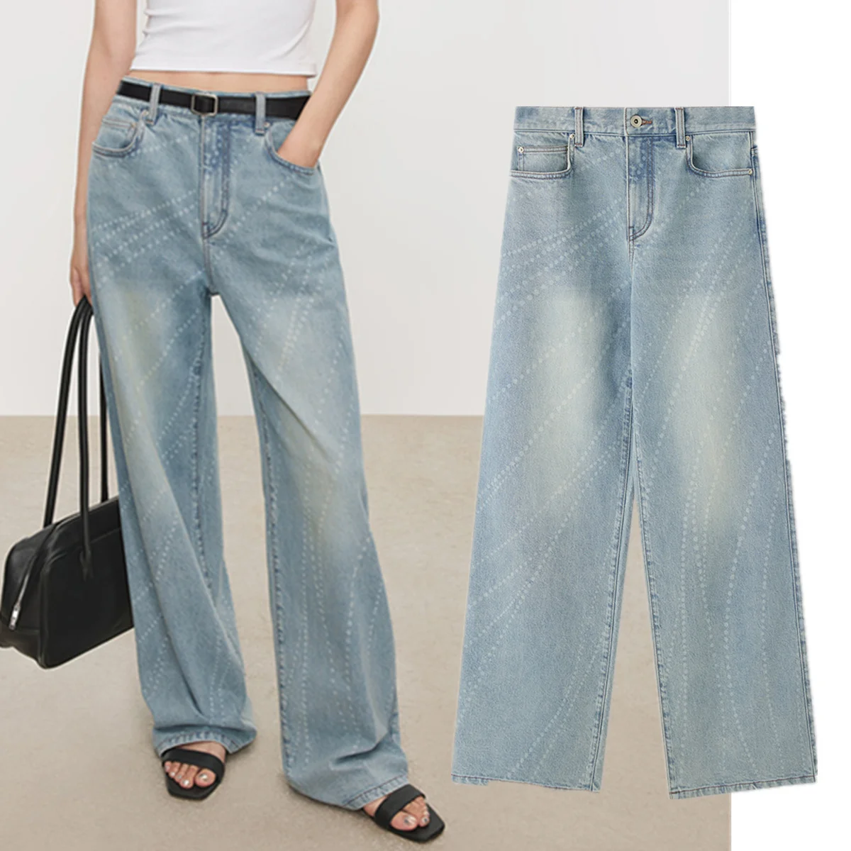 Jenny&Dave Light blue Vintage Pearl Mom Jeans Washed Boyfriend Jeans Women's Jeans Women's Denim Pants Woman Clothes
Jenny&Dave Light blue Vintage Pearl Mom Jeans Washed Boyfriend Jeans Women's Jeans Women's Denim Pants Woman Clothes