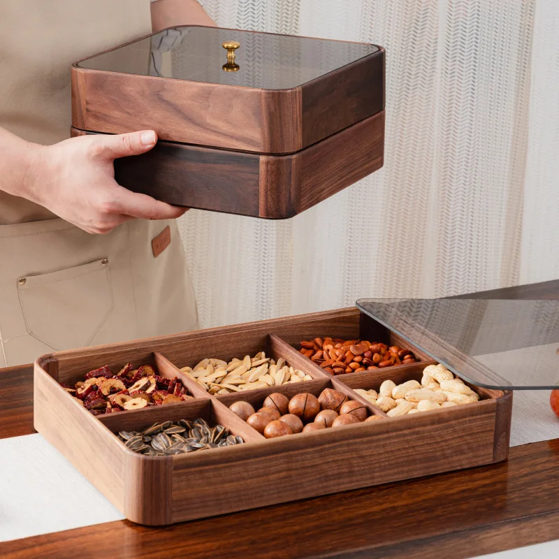 Kitchen Organizer Cereal Dispenser Organizers Storage Containers Black Walnut Wood Snack Box Nut Storage Box Desk Candy Box
Kitchen Organizer Cereal Dispenser Organizers Storage Containers Black Walnut Wood Snack Box Nut Storage Box Desk Candy Box
