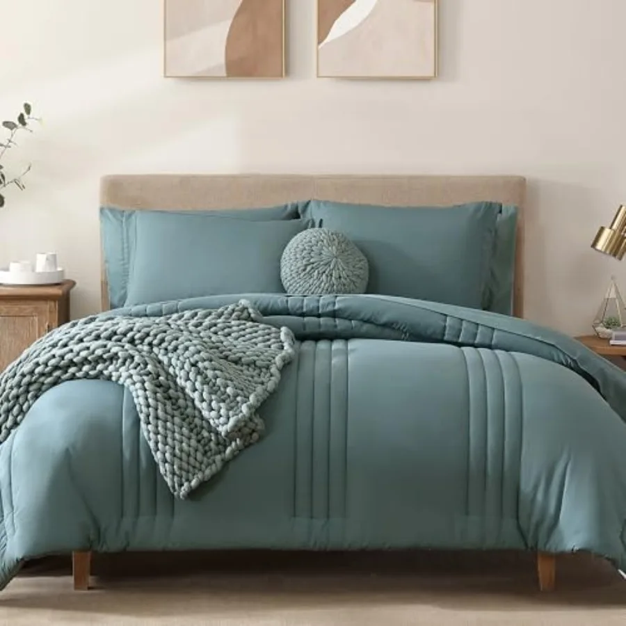 Comforter Set - 7 Pieces Bed in a Bag Bedding Sets with Comforters, All Seasons Comforter Bed Set with Sheets, Pillowcases and
Comforter Set - 7 Pieces Bed in a Bag Bedding Sets with Comforters, All Seasons Comforter Bed Set with Sheets, Pillowcases and