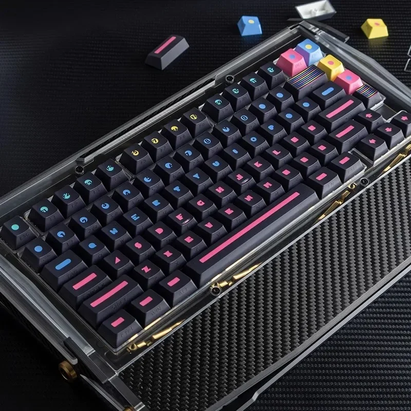 Qiankun hand-painted theme PBT side engraving transparent photothermal sublimation 135 keys OEM mechanical keyboard personalized
Qiankun hand-painted theme PBT side engraving transparent photothermal sublimation 135 keys OEM mechanical keyboard personalized