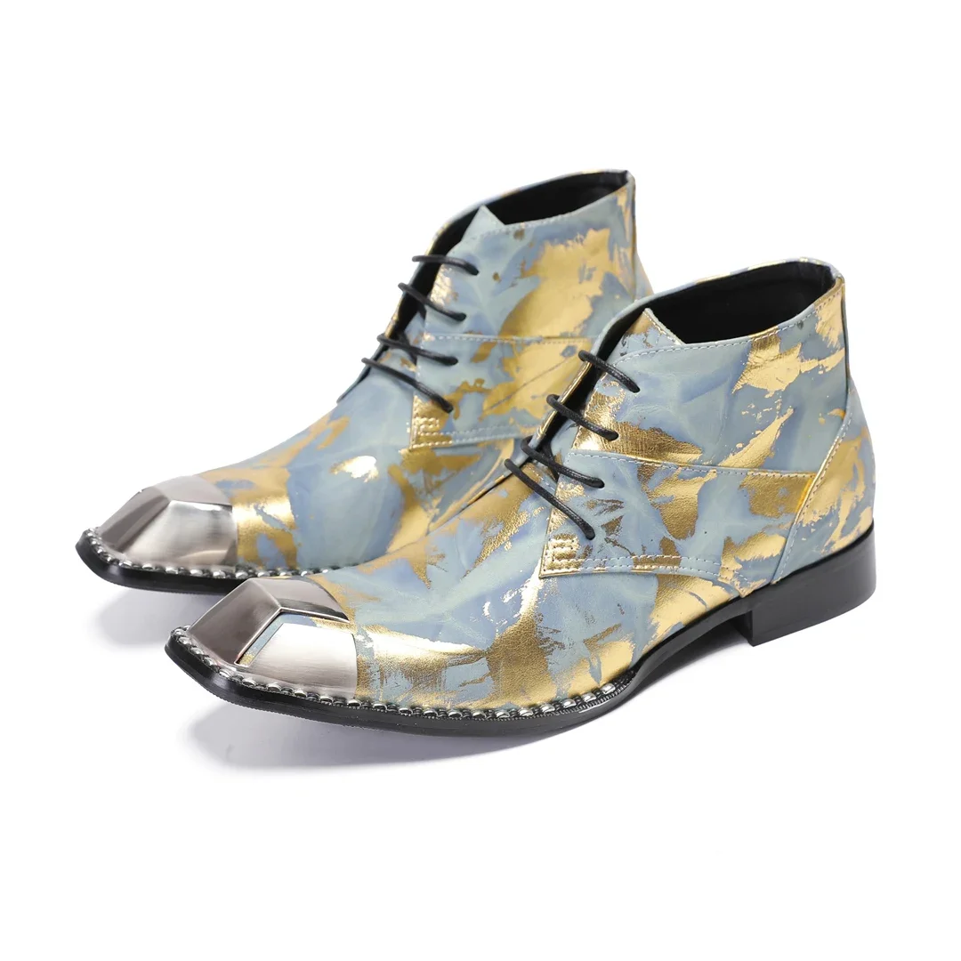 New Fashion Print Men Square Toe Short Boot Business Casual Shoes Handmade Male Large Size Real Leather Party Prom Ankle Boots
New Fashion Print Men Square Toe Short Boot Business Casual Shoes Handmade Male Large Size Real Leather Party Prom Ankle Boots