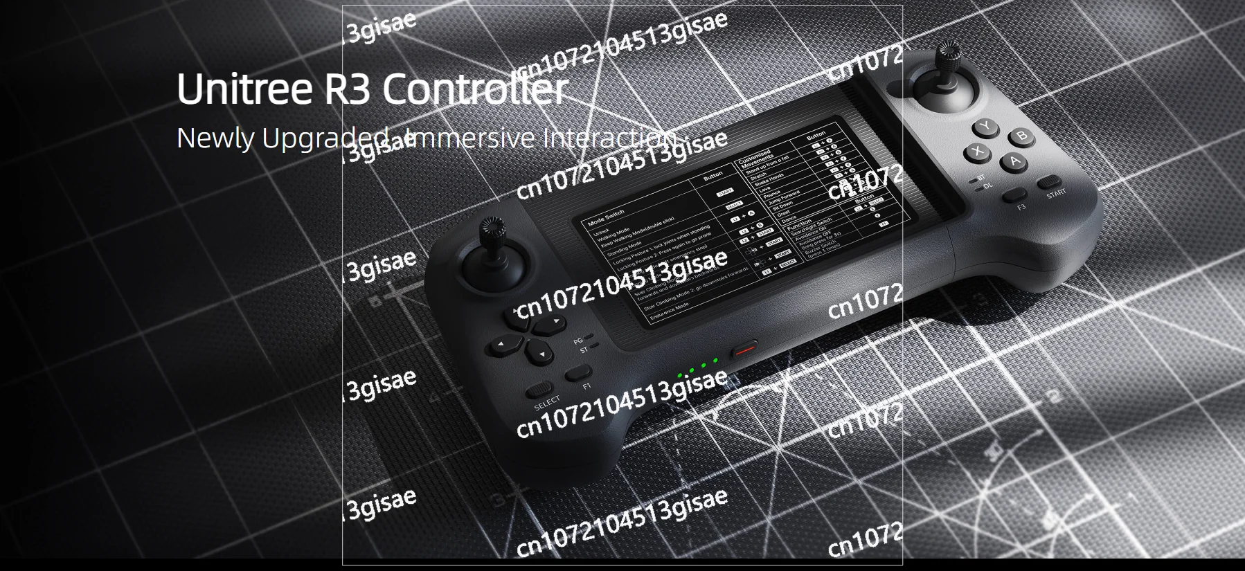 Контроллер R3, серия продуктов GO2, B2, G1, H1.
Контроллер R3, серия продуктов GO2, B2, G1, H1.