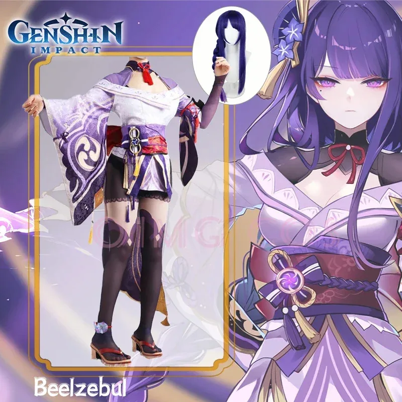Genshin Impact Raiden Shogun Cosplay Costume Adult Carnival Uniform Wig Anime Halloween Costumes Masquerade Women Game Beelzebul
Genshin Impact Raiden Shogun Cosplay Costume Adult Carnival Uniform Wig Anime Halloween Costumes Masquerade Women Game Beelzebul