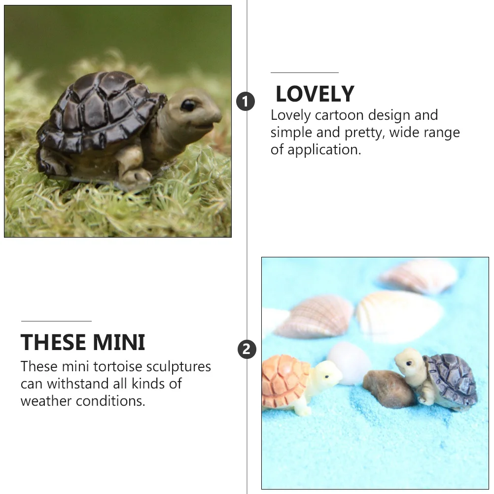 15Pcs Mini Resin Tortoise Crafts Cartoon Style Succulent Decoration Micro Landscape Garden Home Decor Resin Ornaments 
15Pcs Mini Resin Tortoise Crafts Cartoon Style Succulent Decoration Micro Landscape Garden Home Decor Resin Ornaments