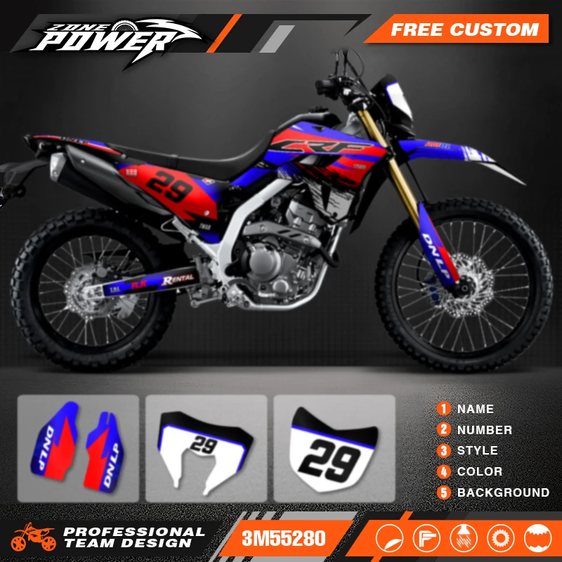 Набор графических наклеек Powerzone для мотоцикла Honda CRF300L 300 2021 2022 2023 с номером и именем на заказ 07
Набор графических наклеек Powerzone для мотоцикла Honda CRF300L 300 2021 2022 2023 с номером и именем на заказ 07