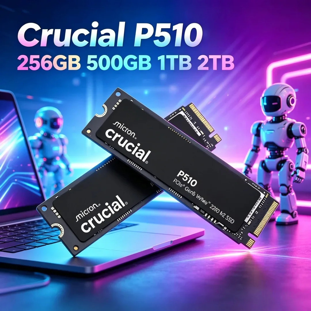 New Arrival Crucial P510 1TB PCIe Gen5 M.2 SSD Sequential Read 11000MB/s Replace Old P3 Plus Drive
New Arrival Crucial P510 1TB PCIe Gen5 M.2 SSD Sequential Read 11000MB/s Replace Old P3 Plus Drive
