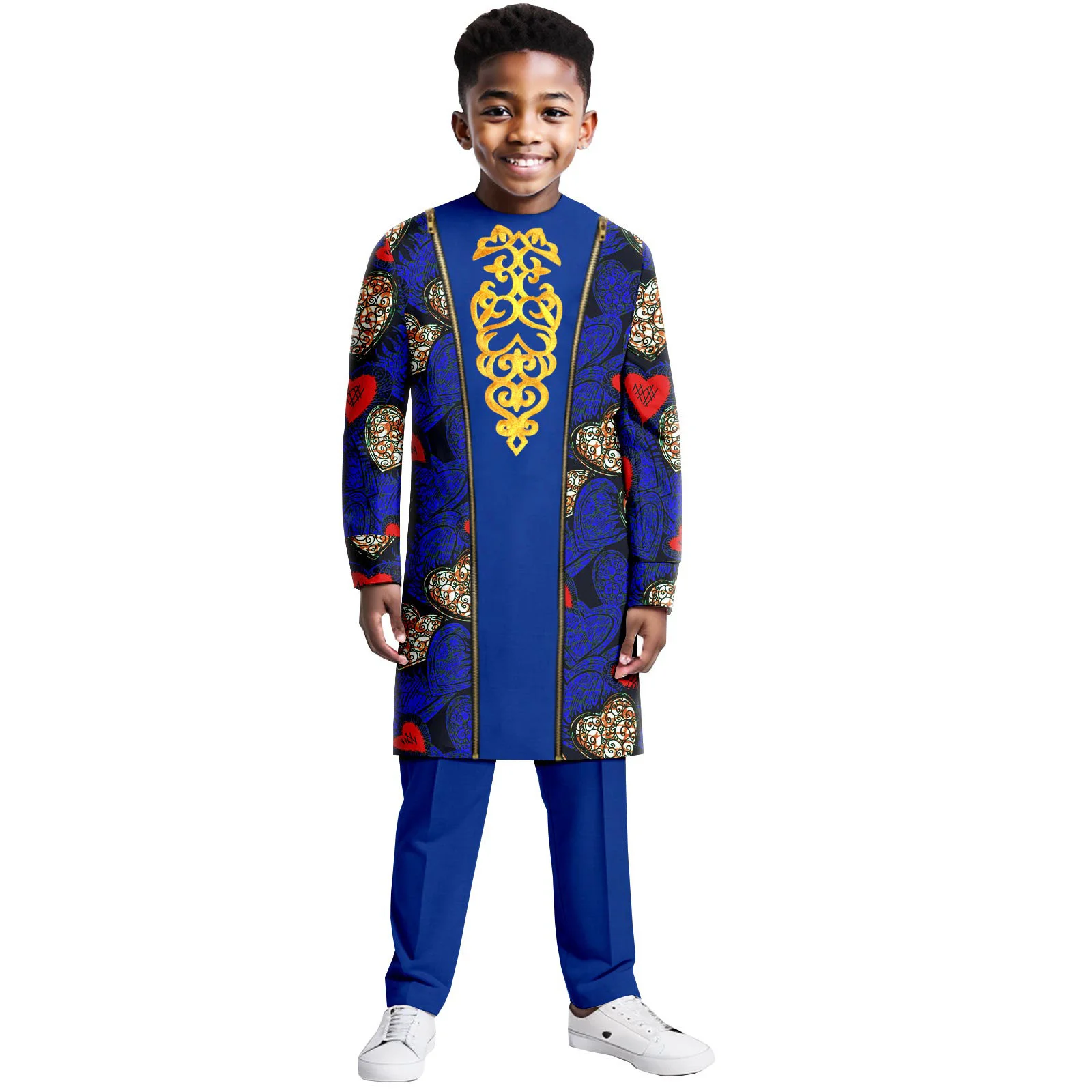 African Suits for Boy Kid Embroidery Print Blazer and Pants Set Business Dress Suit with Kerchief Party Wedding Evening
African Suits for Boy Kid Embroidery Print Blazer and Pants Set Business Dress Suit with Kerchief Party Wedding Evening