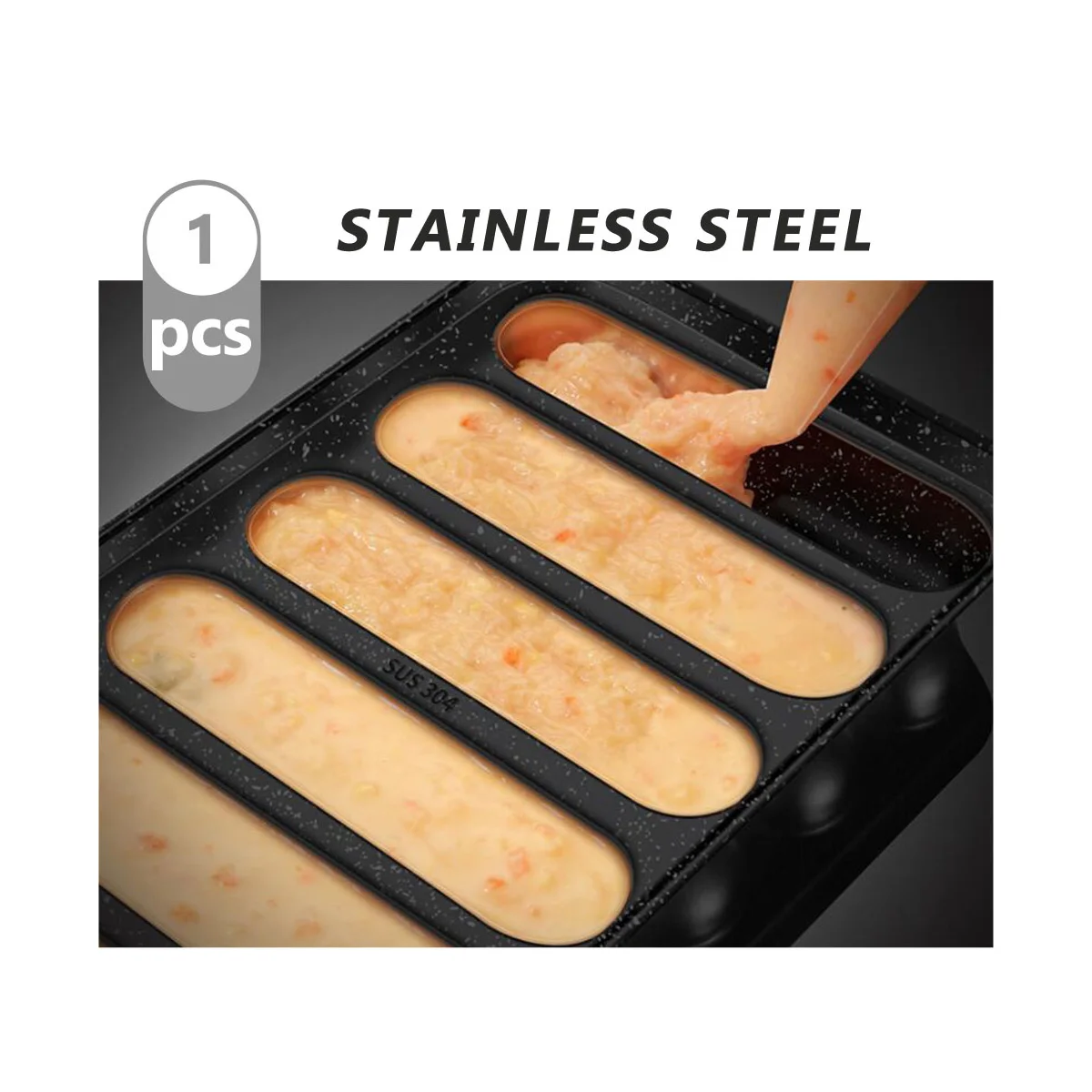 Stainless Steel Sausage Hot Dog Food Supplement Mold DIY Ham Baking Tool Baked Ham Box Kitchen Mold Baby Food Stainless Steel
Stainless Steel Sausage Hot Dog Food Supplement Mold DIY Ham Baking Tool Baked Ham Box Kitchen Mold Baby Food Stainless Steel