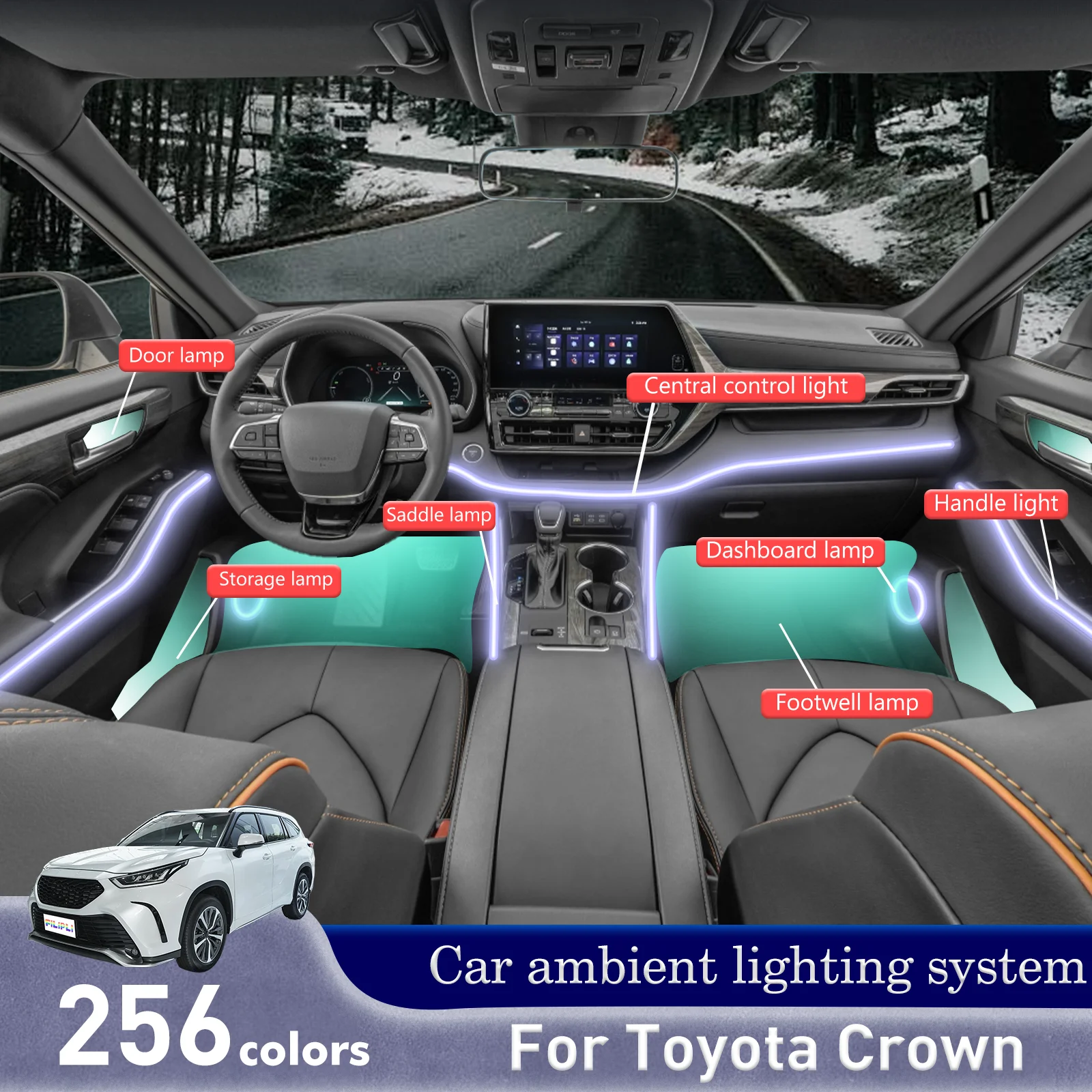 Для Toyota Crown салон автомобиля декоративный окружающий свет RGB 64-цветный светодиодный умный пульт дистанционного управления энергосберегающий эффективный комплект
Для Toyota Crown салон автомобиля декоративный окружающий свет RGB 64-цветный светодиодный умный пульт дистанционного управления энергосберегающий эффективный комплект