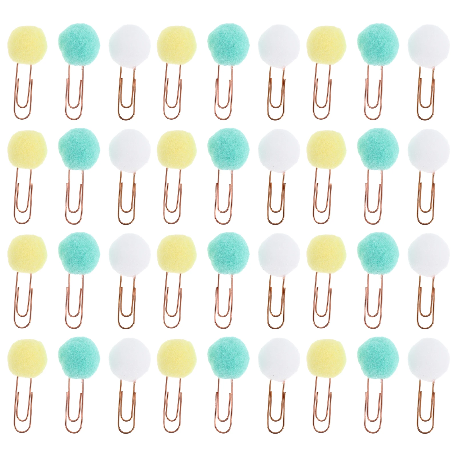50pcs Candy Color Pompon Ball Metal Paper Clips for Office Study Creative Fashion Bookmarks Documents Organizer
50pcs Candy Color Pompon Ball Metal Paper Clips for Office Study Creative Fashion Bookmarks Documents Organizer