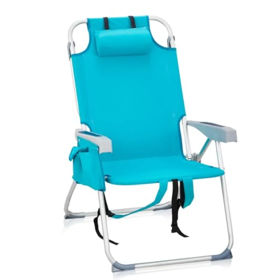 Aluminum Backpack Beach Chair for Adults: Portable Lightweight Reclining Chair with Headrest Side Pocket Lay-Flat Design 5-Posi
Aluminum Backpack Beach Chair for Adults: Portable Lightweight Reclining Chair with Headrest Side Pocket Lay-Flat Design 5-Posi