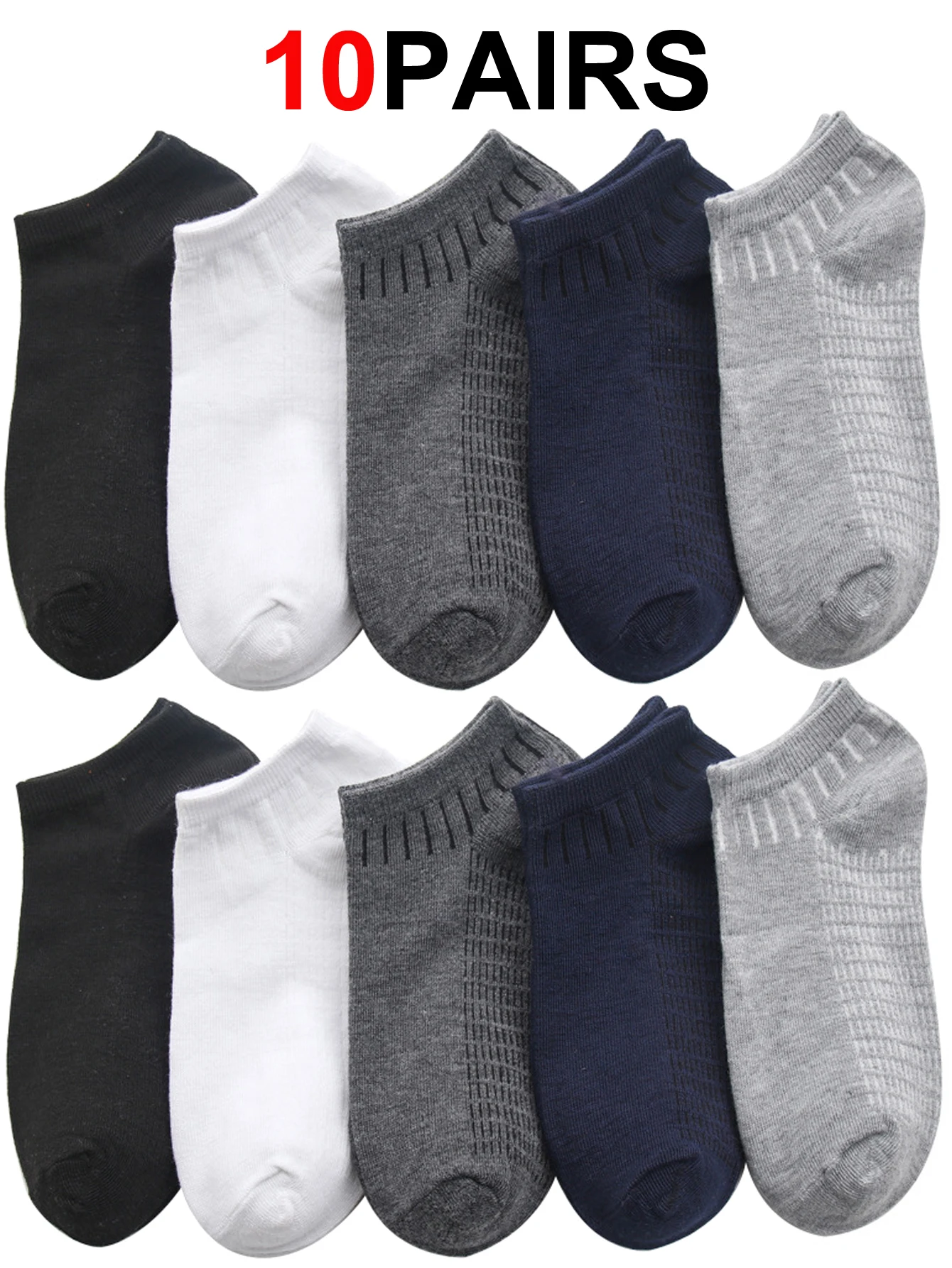 10 Pairs Men's Breathable Ankle Socks Elastic Mesh Solid Color Cotton Business Unisex plus Size EU38-46 Short Socks Lot
10 Pairs Men's Breathable Ankle Socks Elastic Mesh Solid Color Cotton Business Unisex plus Size EU38-46 Short Socks Lot