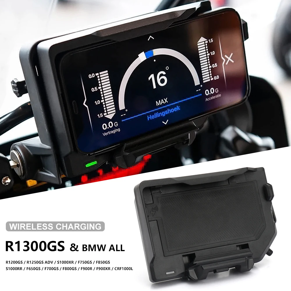 Motorcycle Wireless Charging GPS Phone Holder Navigation Bracket For BMW C400GT R1150RT S1000XR S1000RR F900R F900XR R18 K1600GT
Motorcycle Wireless Charging GPS Phone Holder Navigation Bracket For BMW C400GT R1150RT S1000XR S1000RR F900R F900XR R18 K1600GT