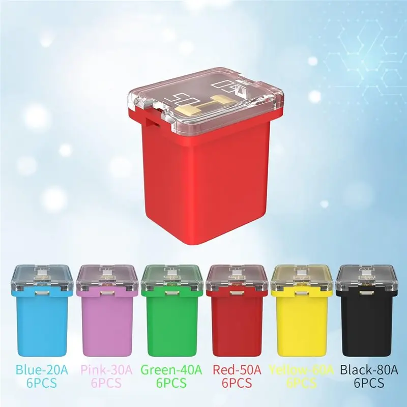 Automotive Low Profile Shaped Fuse Box 36Pcs Fuses Assortment Kit(20A, 30A, 40A, 50A, 60A, 80A) Square Fuse Auto Parts-Y79A
Automotive Low Profile Shaped Fuse Box 36Pcs Fuses Assortment Kit(20A, 30A, 40A, 50A, 60A, 80A) Square Fuse Auto Parts-Y79A