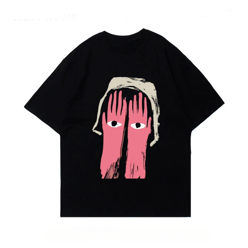 Street American Retro Ins Trendy Brand Portrait Printed T-shirt Men Women Hip-hop Dark Gothic Loose Casual Y2K Short-sleeved Top
Street American Retro Ins Trendy Brand Portrait Printed T-shirt Men Women Hip-hop Dark Gothic Loose Casual Y2K Short-sleeved Top