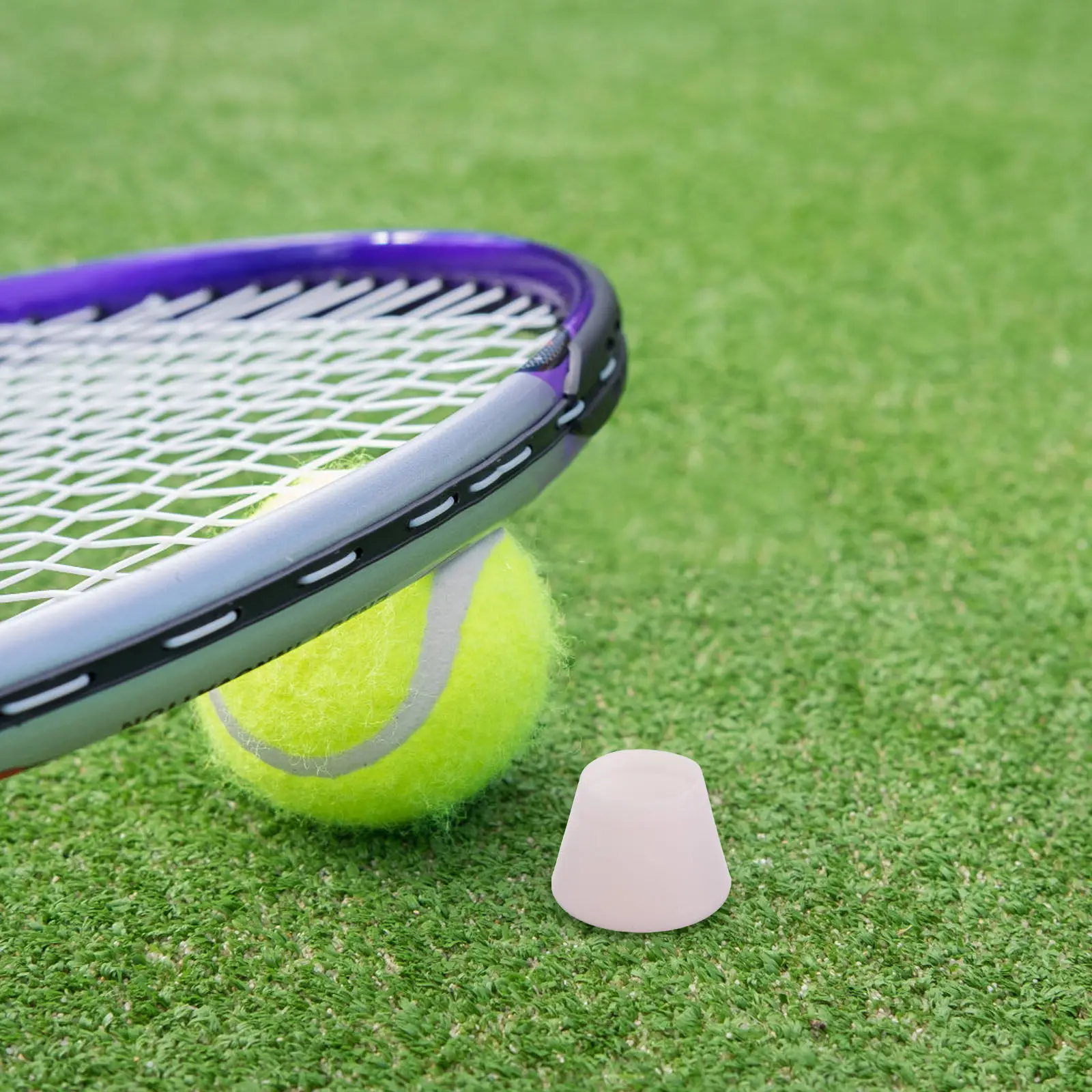 Pink Silicone Badminton Racket Handle End Cover Wear Resistant Tennis Racket Buttcap Bottom Cover Easy Install Restore