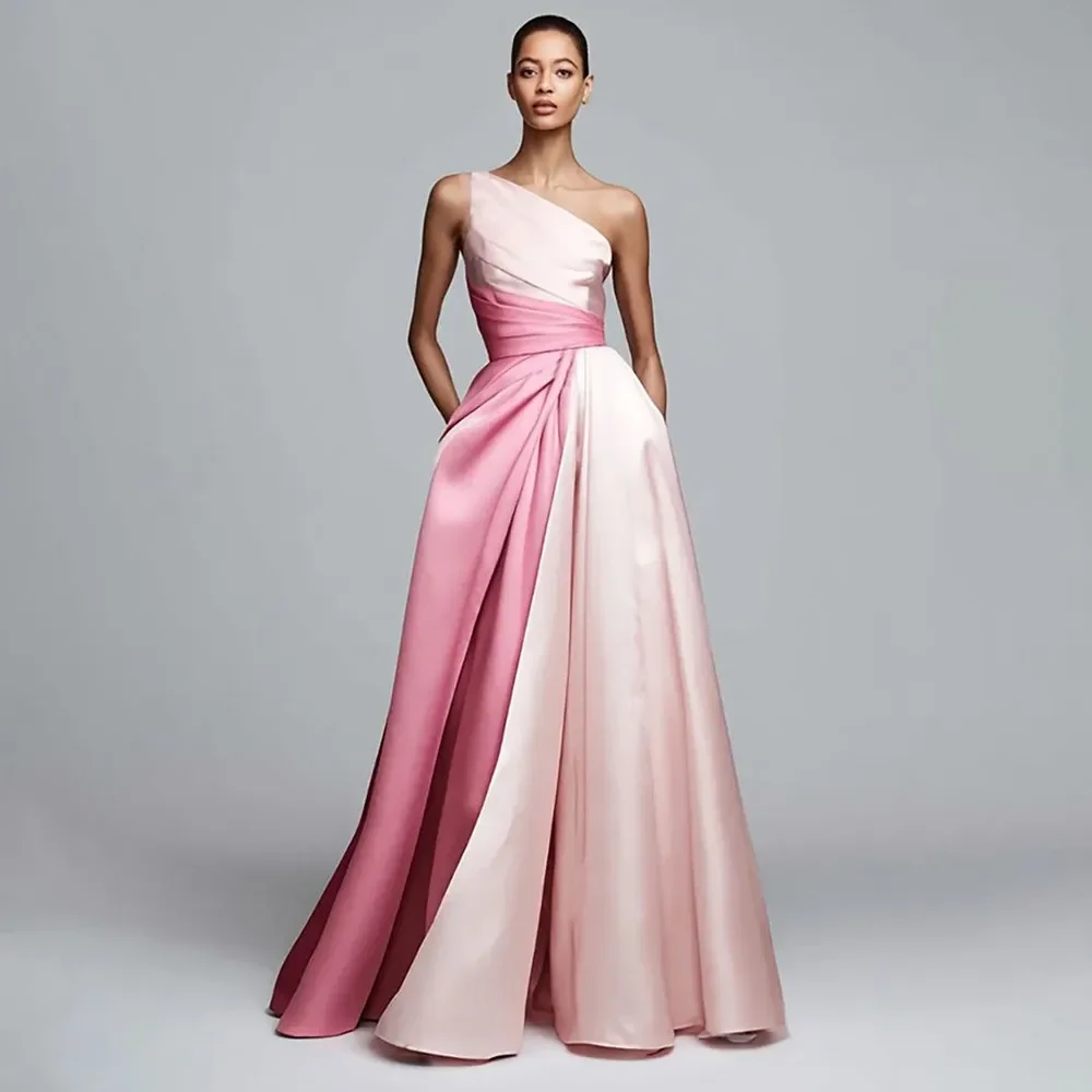 Elegant 2 Colors A Line Satin Engagement Prom Dress 2026 One Shoulder Pleats Evening Formal Gowns Birthday Gowns Robes De Soiree
Elegant 2 Colors A Line Satin Engagement Prom Dress 2026 One Shoulder Pleats Evening Formal Gowns Birthday Gowns Robes De Soiree