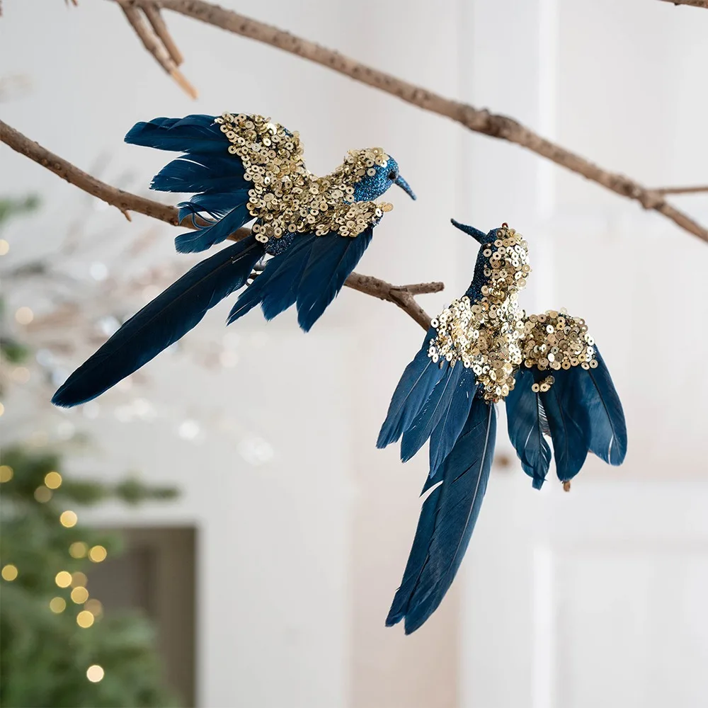 2pcs Glitter Christmas Foam Bird Realistic Beautiful Feather Birds Ornaments Handmade Artificial Birds Pendants Party Decoration
2pcs Glitter Christmas Foam Bird Realistic Beautiful Feather Birds Ornaments Handmade Artificial Birds Pendants Party Decoration